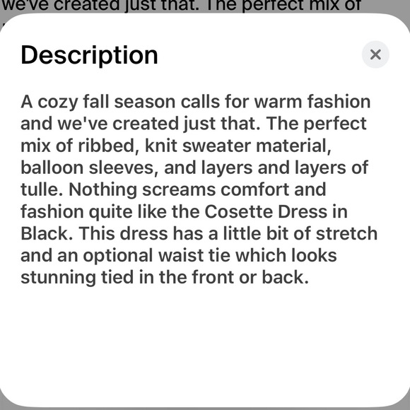 Ivy City Co Cosette Dress in Black. NWT. 2x but fits BIG. Sold out online! - Picture 4 of 5